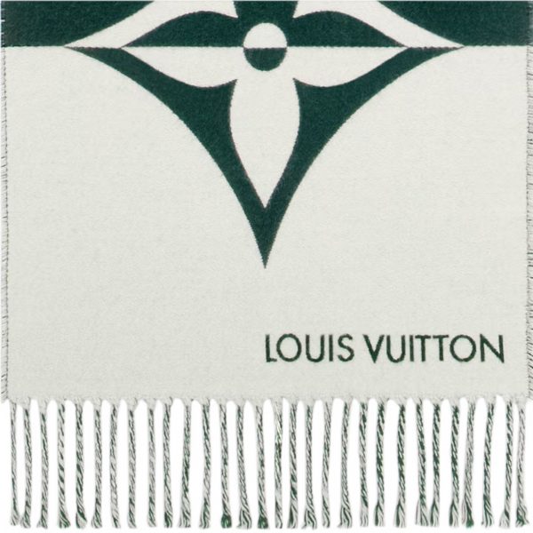 Louis Vuitton Dark Green M79139 Graphic Dual Scarf