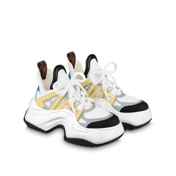 Louis Vuitton LV Archlight 2.0 Platform Sneaker White Yellow 1ABIIE