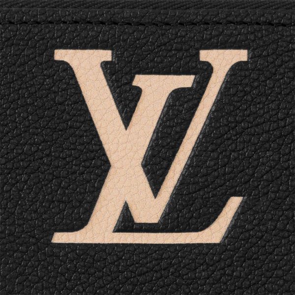 Louis Vuitton Black/Beige M80481 Zippy Wallet