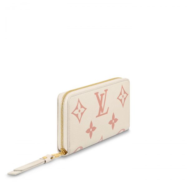 Louis Vuitton Crème / Rose Trianon M81914 Zippy Wallet