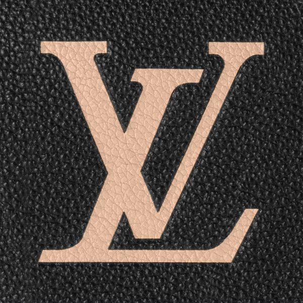 Louis Vuitton M58947 Speedy Bandoulière 25 Bicolor Monogram Empreinte Leather Black Beige