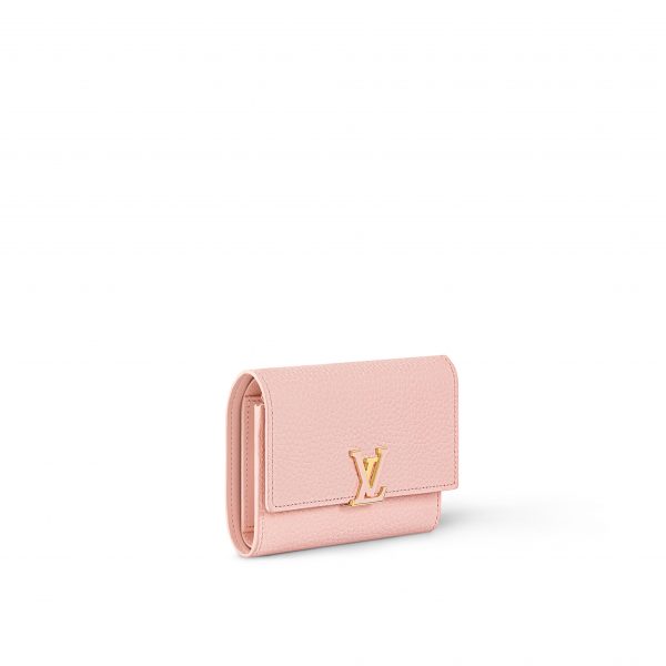 Louis Vuitton M82361 Capucines Compact Wallet Rose Jasmine
