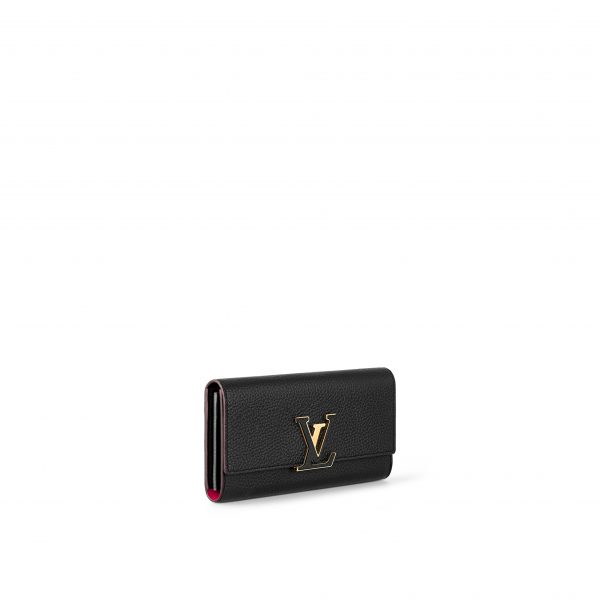 Louis Vuitton M61248 Capucines Wallet Black
