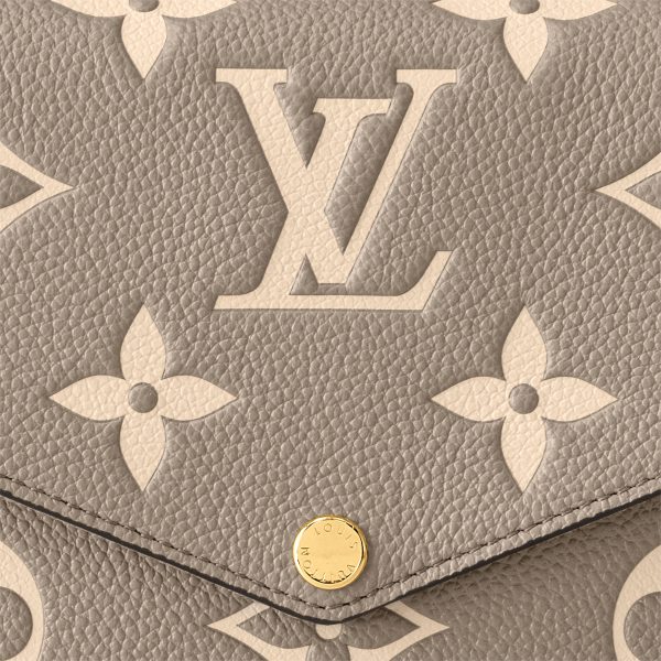 Louis Vuitton M82610 Félicie Pochette Tourterelle Gray
