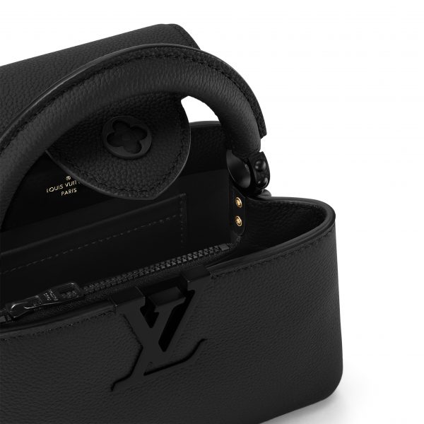 Louis Vuitton M23955 Capucines East-West Mini All Black