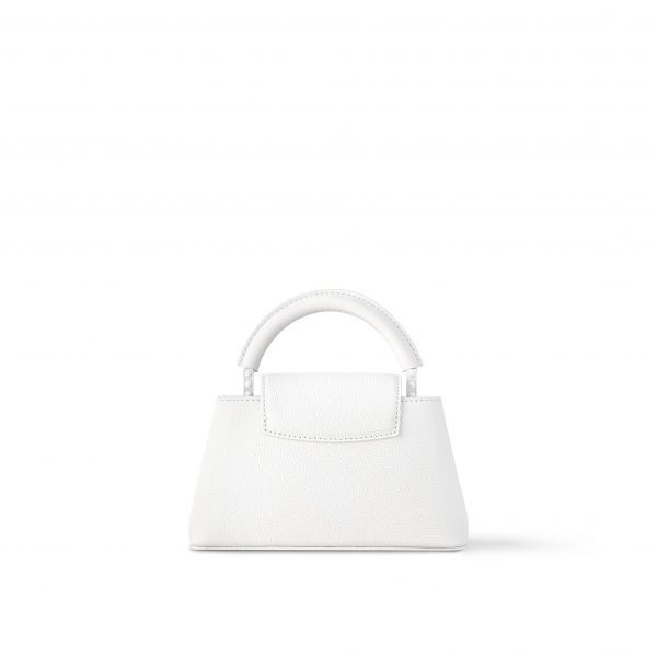 Louis Vuitton M23956 Capucines East-West Mini Optic White