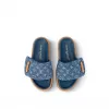 Louis Vuitton 1ACJVH Pool Pillow Flat Comfort Mule enim Blue